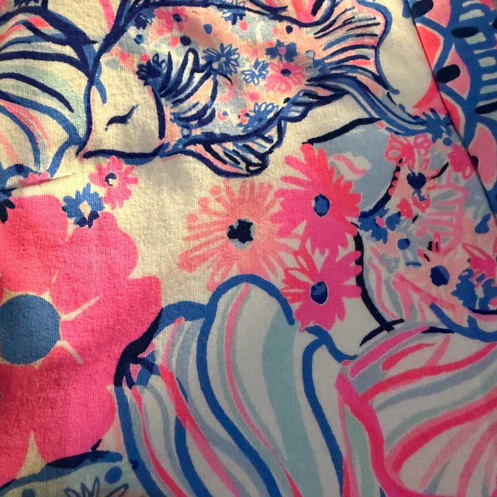 Lilly Pulitzer CAMARI DRESS Prosecco Pink Make A Splash XL - Picture 3 of 5